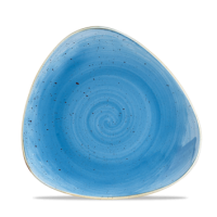 22.9cm Stonecast Cornflower Blue Triangle Plate